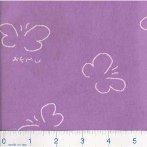  64 Wide Arctic Fleece   Lavender Butterfly Fabric By The 