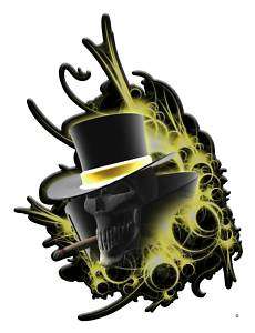 Ace Of Spades 3 By IGX   Top Hat Skull Motor Bike Decal  