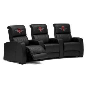  Texas Tech Red Raiders Leather Theater Seating/Chair 3pc 