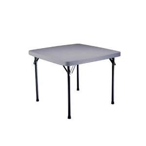  Lifetime 22302 37 Inch Square Folding Table, Stone Gray 