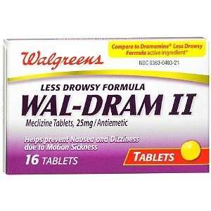   Wal Dram II Antiemetic Travel Sickness Tablets 