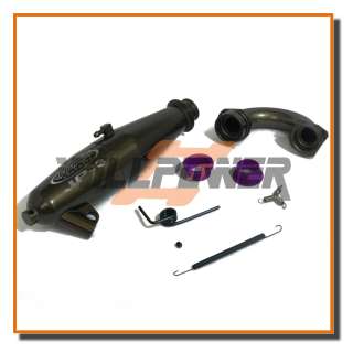 HN 1/8 Exhaust Pipe Hard Coated #JP 3 (RC WillPower) Hong Nor Buggy 