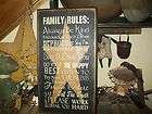   SIGN~~FAMILY RULES~~SAY I LOVE YOU~~ALWAYS BE KIND~~FORGIVE OTHERS