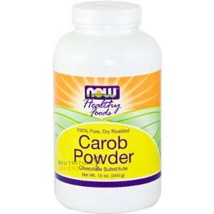  Now Carob Powder, 12 Ounce