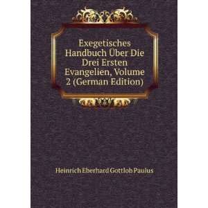   , Volume 2 (German Edition) Heinrich Eberhard Gottlob Paulus Books