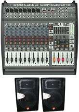 BEHRINGER PMP4000 ACTIVE MIXER+2 JBL JRX115 15SPEAKERS  