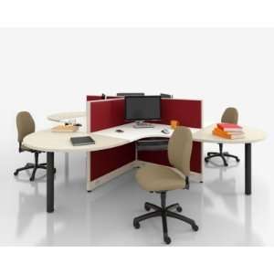   NVision Cluster of 4 Office Cubicle Workstation