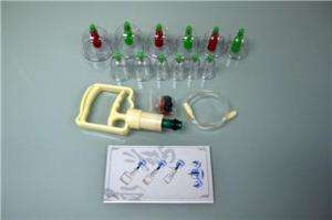 Brand New Acupuncture Pistol Hand Pump Cupping Set (12)  