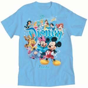  Disney Mickey Mouse and Cast Magic Adult Tshirt 