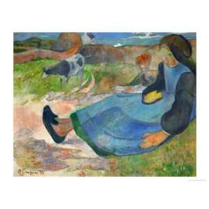  The Cowherd or Young Woman from Brittany, 1889 Giclee 