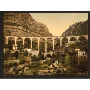  Photochrom Reprint of Gourdon, gorge of the wolf, the 