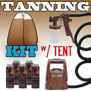Maxi Mist Sunless Spray Mate Tanning KIT Machine w/ TENT Airbrush Tan 