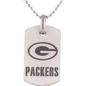   NFL Football Green Bay Packers Logo Dog Tag Necklace 26 Jewelry