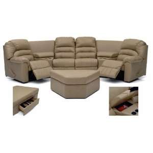  Taurus 6 Piece Home Theater Sectional with 45° Wedge by 