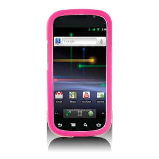 Pink Hard Rubber Case For Samsung Google Nexus S I9020  