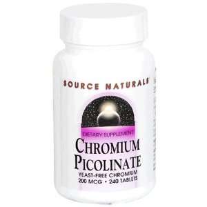  Chromium Picolinate Yeast Free 200mcg   240   Tablet 