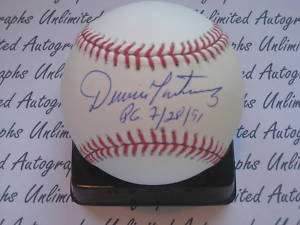 Dennis Martinez 1991 Expos Signed Perfect Game Baseball  