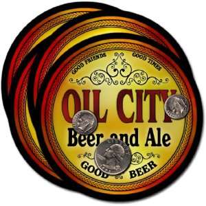 Oil City, LA Beer & Ale Coasters   4pk