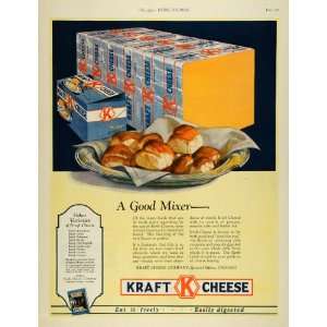  1927 Ad Kraft Cheese Co. American Bread Dairy Products 