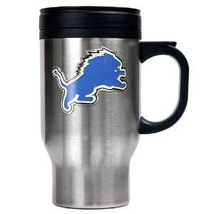 Great American Detroit Lions Free Form Logo Stainless Steel Travel Mug