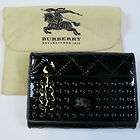 NEW BURBERRY Black Patent Leather Purse Wallet   was £2