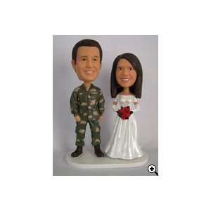  Personalized Military Couple Bobblehead