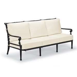 Carlisle Outdoor Sofa with Cushions in White Finish 