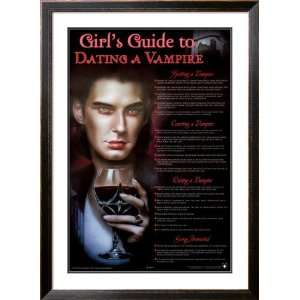Girls Guide to Vampires Framed Poster Print, 32x44