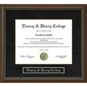 Emory & Henry College (E&H) Diploma Frame  Sports 