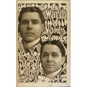  Poster Ward and Vokes in The head waiters 1901