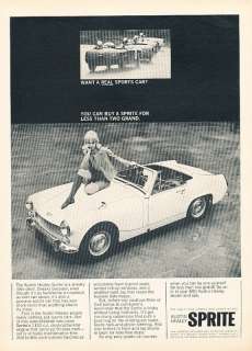 1966 Austin Healey Sprite Vintage Advertisement Ad V3  