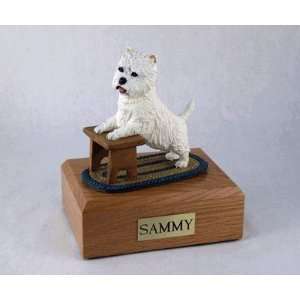  Pet Urns Westie   On Stool