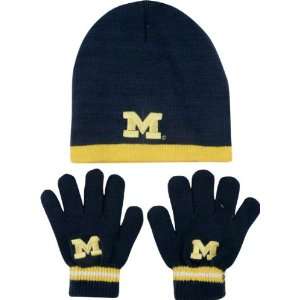  Michigan Wolverines Kids (4 7) adidas Navy Knit Cap 
