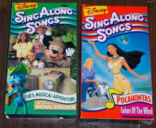 Disney SINGaLONG SONGS vhs Animal Kingdom, Pocahontas  