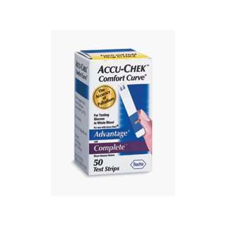  Accu chek, Comfort Curve Test Strips for Glucose   50s 