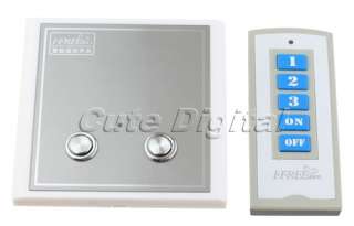New 2 Gang Intelligent Remote Control Wall Light Switch  