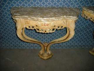 PAINTED ITALIAN MARBLE TOP VINTAGENIGHT STANDS 09IT093B  