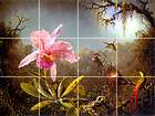 17x 12.75 Ceramic Rainforest Bathroom Tile Mural #281