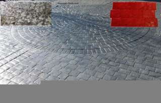 London Cobble Stone Texture Set Decorative Concrete Cement Stamps 