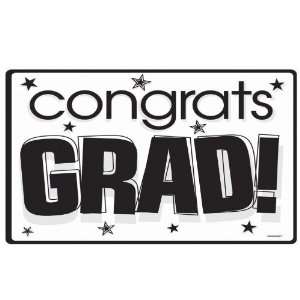 Lets Party By Amscan Congrats Grad White Graduation Cutouts 