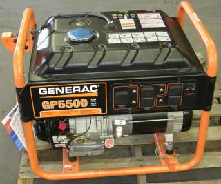 GP5500 GENERAC GAS POWERED 5500 6875 WATT GENERATOR 5.1 HRS  
