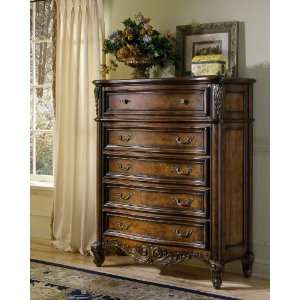  5 Drawer High Bedroom Chest, Chestnut Baby