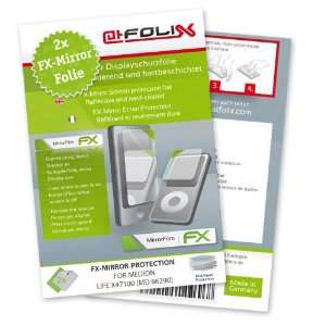 2 x atFoliX FX Mirror Stylish screen protector for Medion LIFE 