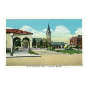 Cheyenne, Wyoming, Exterior View of the Transportation Center Giclee 