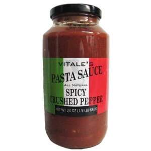 Vitales Spicy Crushed Pepper Pasta Sauce 24 oz. Jar  