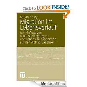 Migration im Lebensverlauf (German Edition) Stefanie Kley  