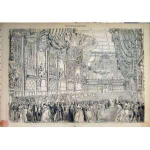  1851 Queen Visit London Guildhall State Ball Throne
