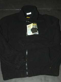 Allen Gold Stream Fleece Wader Liner Zip Up Jacket, Medium, Black 
