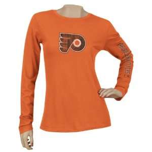  Philadelphia Flyers Womens Ginormous Logo Long Sleeve T 