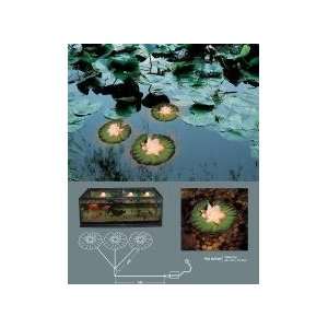  3 piece Set Pond or Lawn Water Lily Light CM 30542